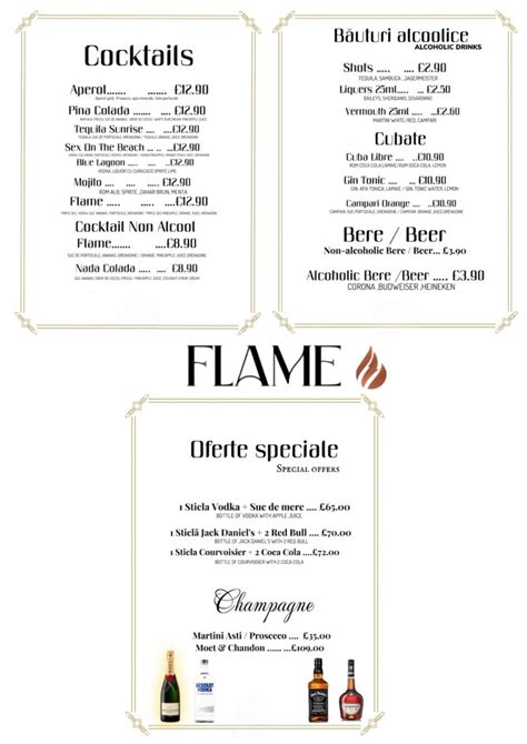 Menu - Flame-Restaurant