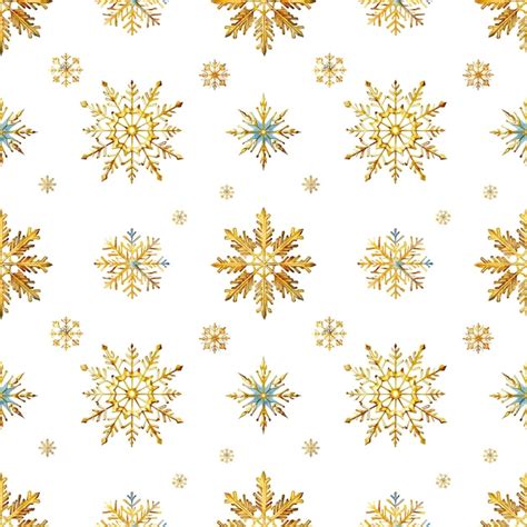 Des Flocons De Neige D Aquarelle Avec Un Motif Homog Ne Des Flocons De