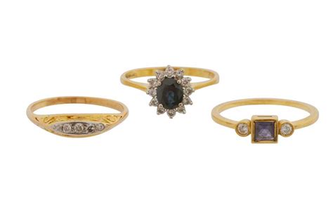 Lot 37 A Collection Of Three Rings