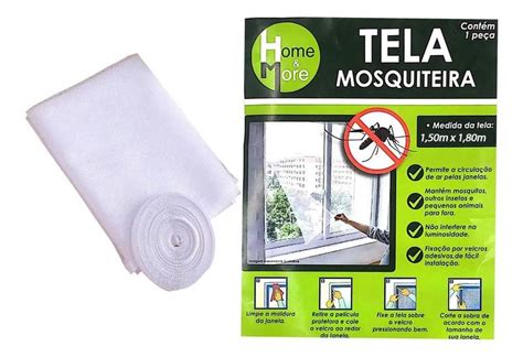 Tela Mosquiteira Janela Anti inseto Mosquito 130x150 Fácil Instalação