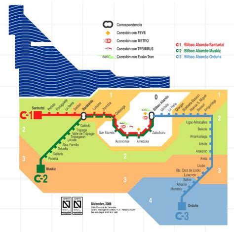 Spain Metro And Rail Maps Bilbao Cercanias Rail Map Bilbao Metro