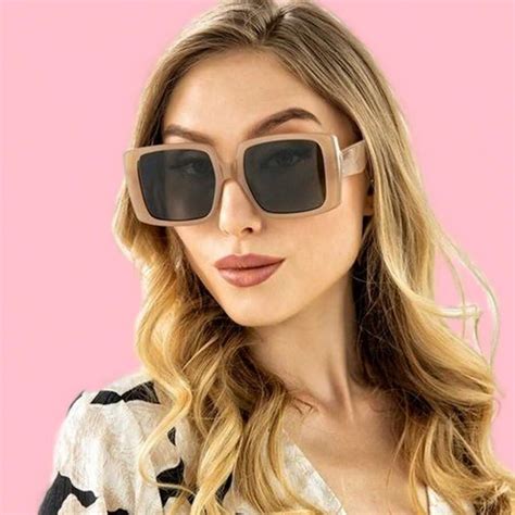 Gafas De Sol Cuadradas Grandes Y De Tendencia Vintage De Los A Os