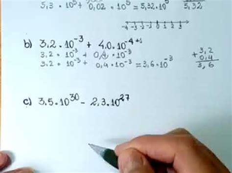 NOTAÇÃO CIENTÍFICA SOMA E SUBTRAÇÃO POTÊNCIAS DE BASE DEZ