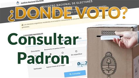 Cómo consultar el padrón electoral Dónde VOTO Nota Social