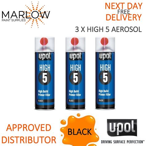 X Upol High High Build Primer Ml Aerosol U Pol Black Ebay