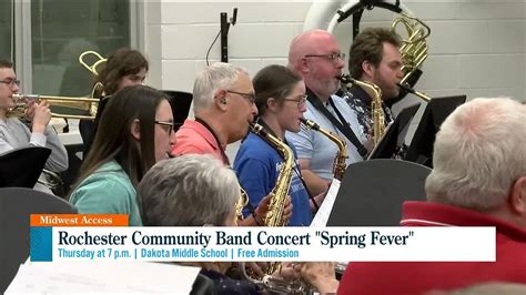 Rochester Community Band Joins Midwest Access Youtube