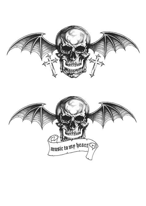 Avenged Sevenfold Death Bat Design