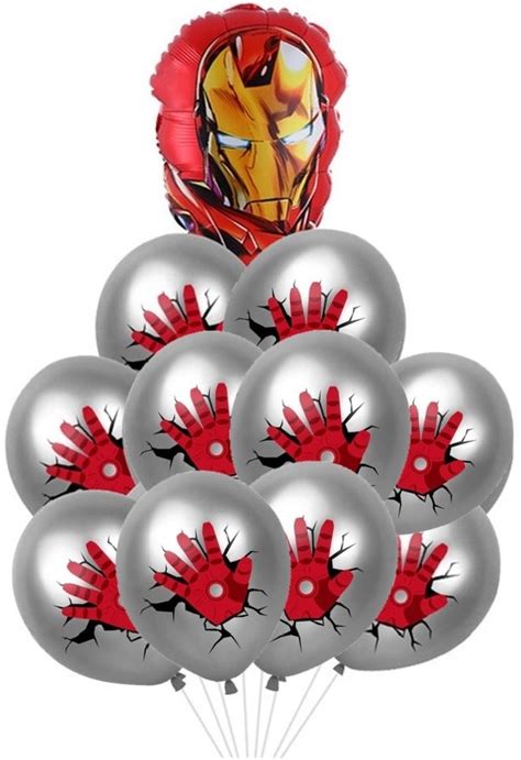 Balon Lateksowy Iron Man Hel Na Urodziny Bal Przyj Cie Party Szt