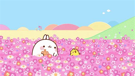 Cute Spring Molang Wallpapers Wallpaper Cave