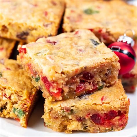 Fruitcake Bars Flavorful Moist Christmas Dessert Bake It With Love