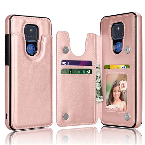 Moto G Play 2021 Wallet Case With Card Holder Takfox Pu Leather Kickstand Card Slots Case Double