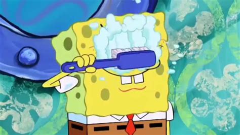 Spongebob Brushing His Eyes For 10 Minutes Youtube