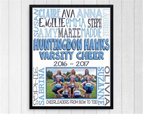 Cheer Coach T Cheer Poster Cheerleading T Printable Cheer Subway Art High School Cheer