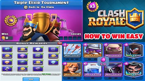 Clash Royale Triple Elixir Tournament Deck Best Deck For Triple Elixir