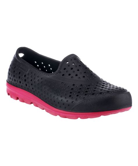 Skechers Black & Hot Pink Perforated H2Go Water Shoe - Women | Water ...