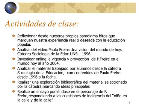 PPT Los intelectuales de la Sociología de la Educación Crítica PAULO