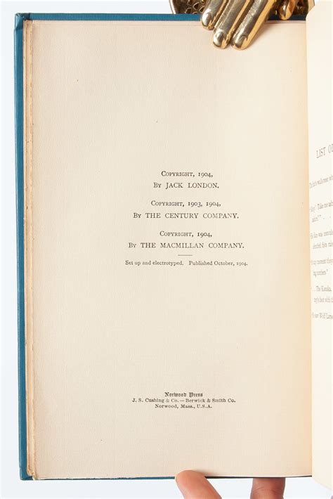 The Sea Wolf By Jack London First Edition 1904 From Whitmore Rare