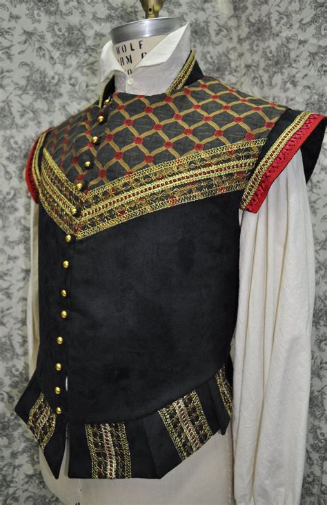 Mens Renaissance Doublet Made To Order Custom One Of A Kind