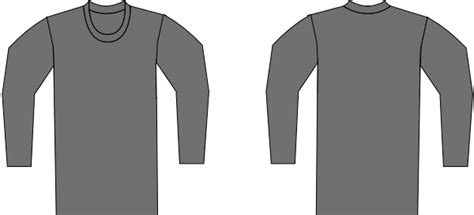 Gray T Shirt Template Clipart Best