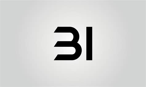 BI Logo Design. Initial BI Letter Logo Icon Design Free Vector Template ...