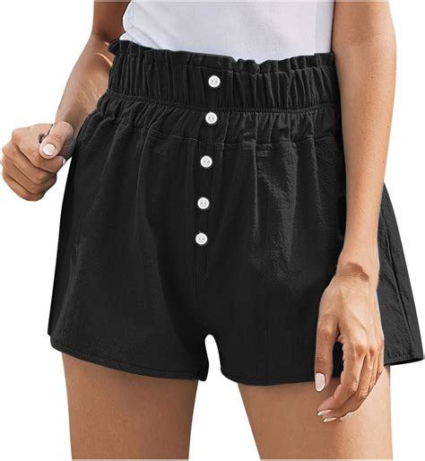 WOYAOFEI Sommer Damen Shorts Bermuda Chino Stretch Shorts Mit