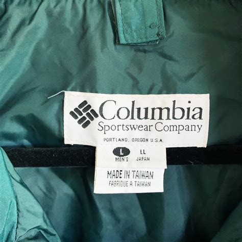 Columbia Mens Vintage Colorblock Retro Windbreaker Co Gem