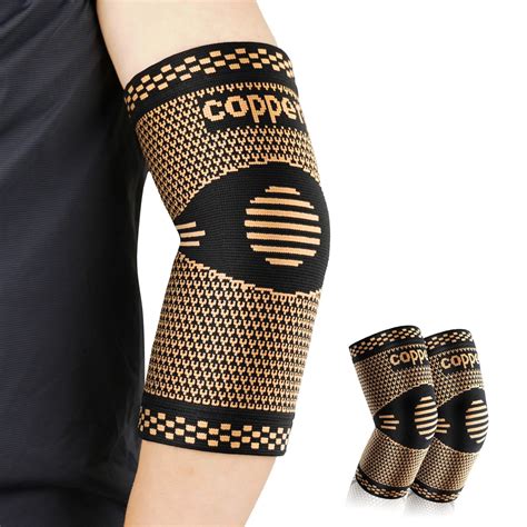 Vlela Copper Elbow Braces Elbow Supports Tennis Elbow Braces For Women Men Arm Brace Elbow