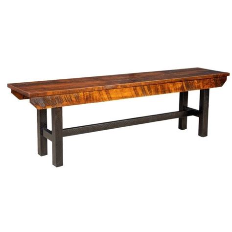 Rustic Trestle Bench From DutchCrafters Amish Furniture