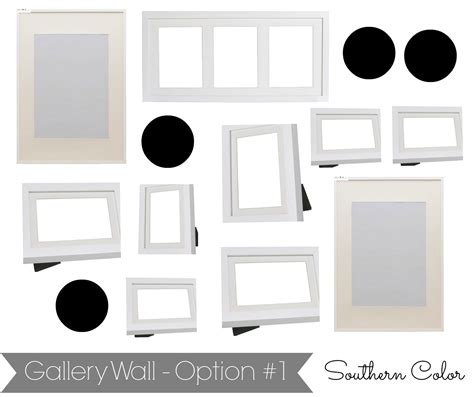 Southern Color: How to Create a Gallery Wall | Ikea Ribba Frames