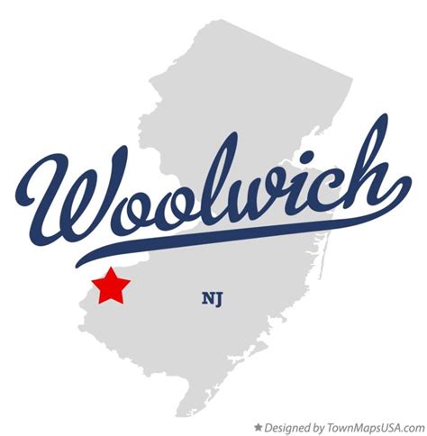 Map of Woolwich, NJ, New Jersey