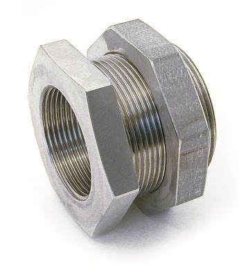 Bulkhead Fitting Threaded Straight Stainless Steel Ritm Industry