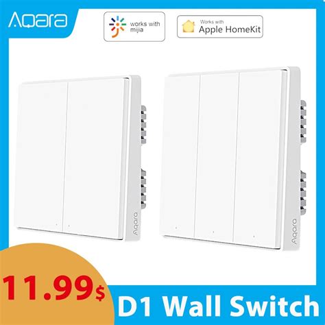 Aqara Interrupteur Mural Intelligent D1 Zigbee Sans Fil Wi Fi Pour