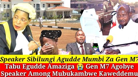 Ensasagge Egudde Mu State House Kikambwe Speaker Sibilungi Agobeddwa