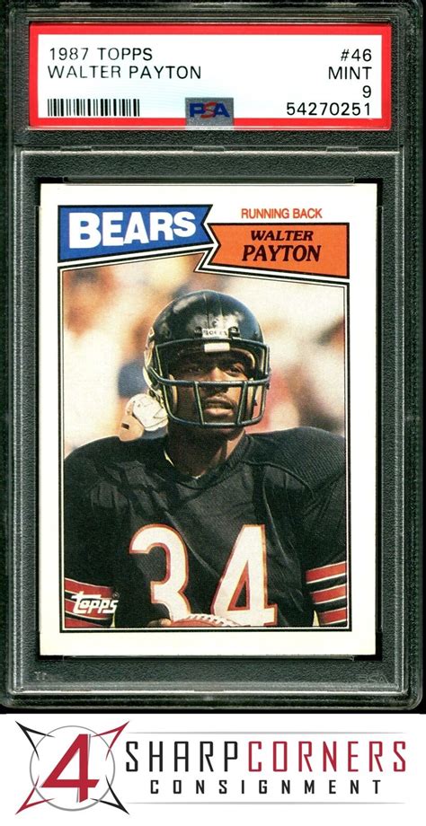 Walter Payton Topps Base Psa Price Guide Sports Card Investor