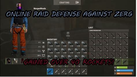 Rust Online Raid Defense Against Man Zerg Gained Over Rockets