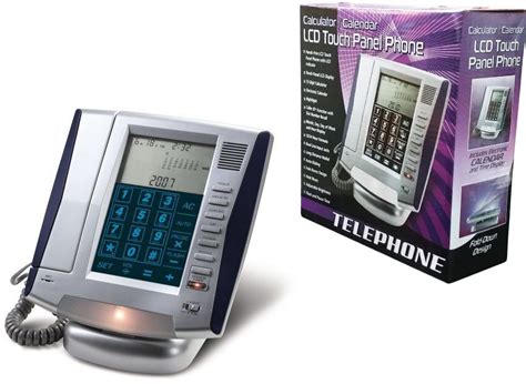️ Проводной домашний телефон LCD Touch Panel Caller ID Phone With ...