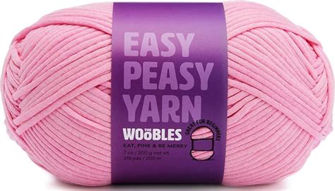 The Woobles Easy Peasy Yarn Crochet And Knitting Yarn For Beginners With Easy To See