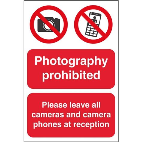 Photography Prohibited Signs | Prohibitory Security Safety Signs