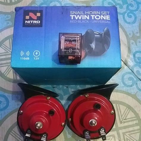 Jual Double Klakson Keong Twin Tone Relay Mobil Motor Shopee