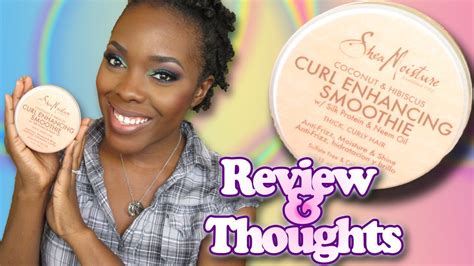 Shea Moisture Curl Enhancing Smoothie Review│tamekans Youtube