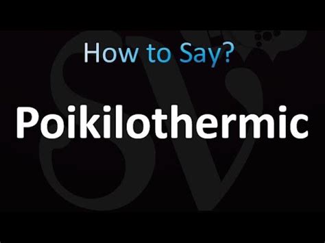 How to Pronounce Poikilothermic (correctly!) - YouTube