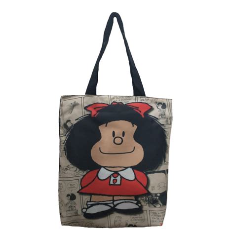 Bolsa Mafalda Ecobag Sacola Ecol Gica Tecido Feminina Sublima O