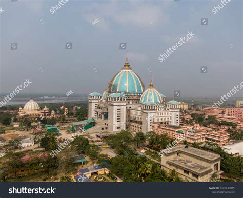 Aerial View Temple Mayapur Temple Vedic Stock Photo 1345439075 ...