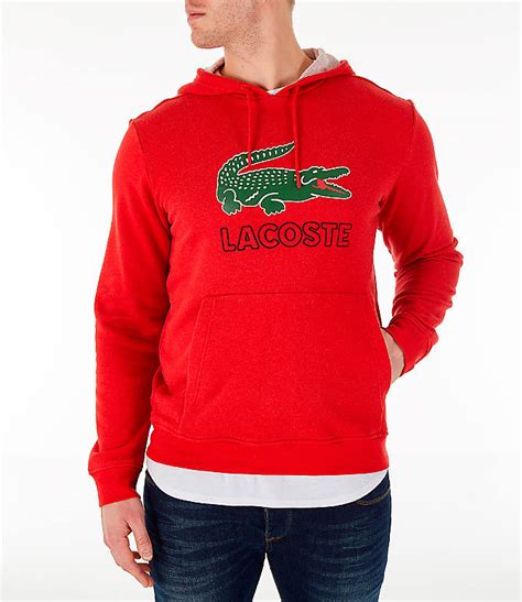 Mens Lacoste Big Croc Script Hoodie Finish Line