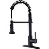 GICASA Commercial Style Single Handle Kitchen Sink Faucet With Pull Out