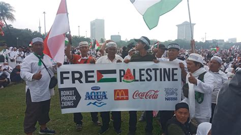 Seruan Boikot Produk Pro Israel Menggema Di Monas