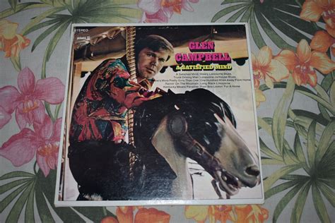 Vintage Glen Campbell A Satisfied Mind Album Record Folk Record