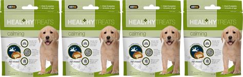 Vetiq Healthy Treats Calming 4x 50g Natural Dog Treats To Reduce