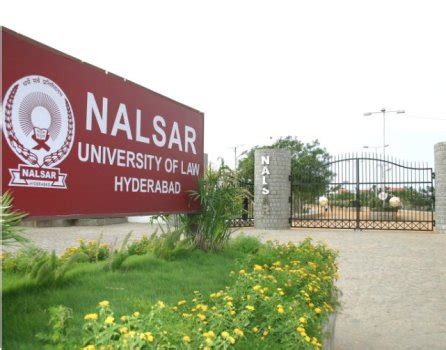 NALSAR University Of Law Hyderabad Fees Courses List 2024