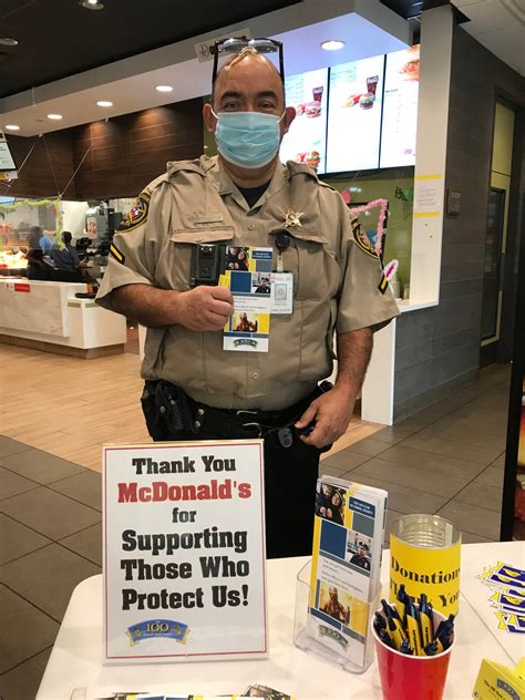 Thanks Mcdonald S Restaurants For Supporting Those Who Protect Us